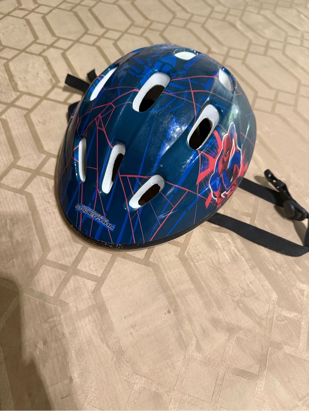 Youth small Spider-Man bike helmet